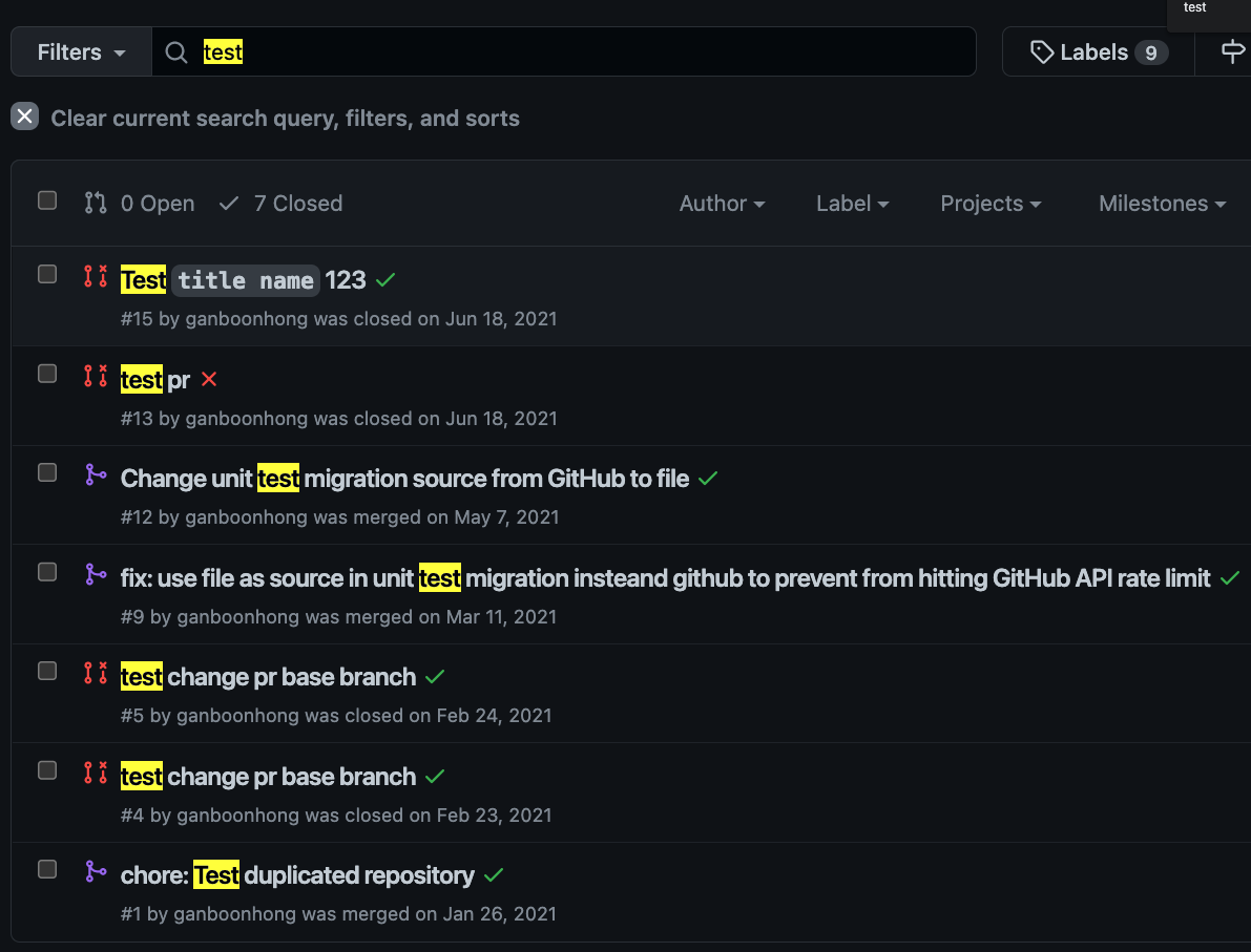 List Modified Files by Filtering Keyword in git Commit Messages